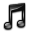 Black iTunes Icon 32x32 png